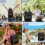 FOCDOD Waterproof Laptop Backpack for Work and Travel