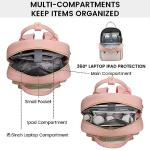 Stylish Water-Resistant Laptop Backpack for Women