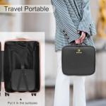 Relavel Portable Makeup Organizer with Adjustable Dividers