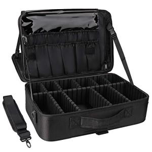 Portable Makeup Organizer with Adjustable Dividers