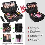 Relavel Large Makeup Bag with Adjustable Dividers