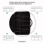 Relavel Large Makeup Bag with Adjustable Dividers