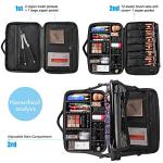 Relavel Large Makeup Bag with Adjustable Dividers