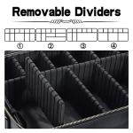 Oewoer PU Leather Travel Makeup Case - Black