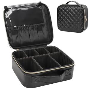 Relavel Portable Makeup Organizer Bag with Dividers