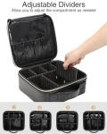 Relavel Portable Makeup Organizer Bag with Dividers