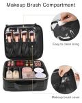 Relavel Portable Makeup Organizer Bag with Dividers