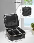 Relavel Portable Makeup Organizer Bag with Dividers
