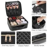 Relavel Portable Makeup Organizer Bag with Dividers