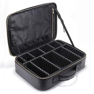 ROWNYEON Portable Makeup Organizer with Adjustable Dividers