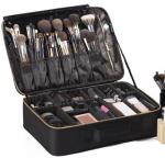 ROWNYEON Portable Makeup Organizer with Adjustable Dividers