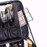 ROWNYEON Portable Makeup Organizer with Adjustable Dividers
