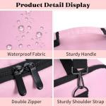 OUUTMEE Black Makeup Travel Organizer Case