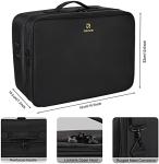 Relavel Extra Large Travel Makeup Case and Organizer