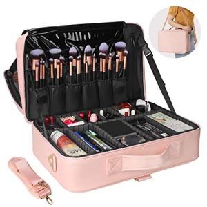 Portable Makeup Case with Adjustable Dividers