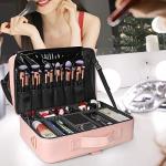 Portable Makeup Case with Adjustable Dividers