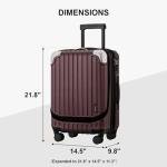 LEVEL8 Grace 20-Inch Expandable Carry-On Suitcase