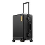LEVEL8 Zipperless 20" Carry-On Suitcase, Black