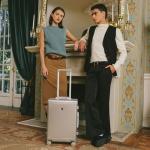 LEVEL8 Gibraltar 20 Inch Zipperless Carry-On Suitcase