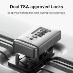 LEVEL8 Gibraltar 20 Inch Zipperless Carry-On Suitcase