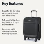 Amazon Basics 18" Expandable Softside Carry-On Suitcase