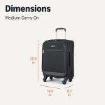 Amazon Basics 18" Expandable Softside Carry-On Suitcase
