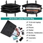 Stylish Waterproof Leather Laptop Tote for Women