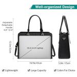 Stylish Waterproof Leather Laptop Tote for Women