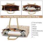 Women's Canvas Laptop Tote Bag for Work