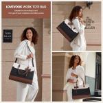 LOVEVOOK Waterproof Laptop Tote Bag for Women