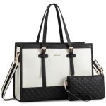 LOVEVOOK 17.3" Women's Canvas Laptop Tote Bag