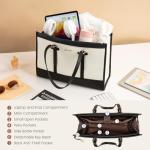 LOVEVOOK 17.3" Women's Canvas Laptop Tote Bag