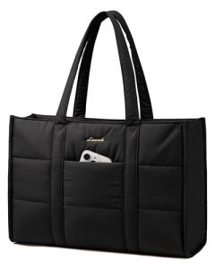 LOVEVOOK Women's Puffer Laptop Bag for Travel