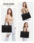LOVEVOOK Women's Puffer Laptop Bag for Travel