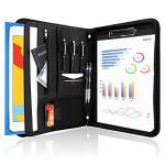 ProCase Black Business Padfolio with Zipper
