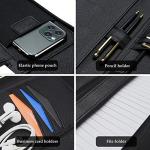 ProCase Black Business Padfolio with Zipper