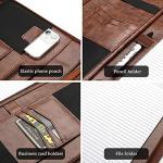 ProCase Brown Business Padfolio with Zipper