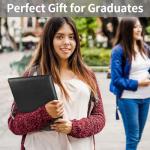 MOWPOG Faux Leather Portfolio Binder for Documents