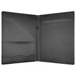 MOWPOG Faux Leather Portfolio Binder for Documents
