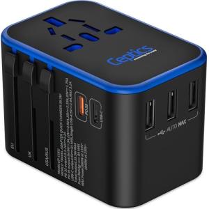 Ceptics Universal Travel Power Adapter with USB Ports