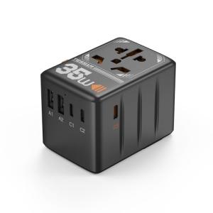 TESSAN Universal Travel Adapter with 5 Ports