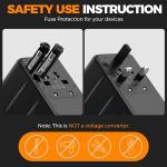 TESSAN Universal Travel Adapter with 5 Ports