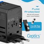Ceptics 70W International Travel Plug Adapter