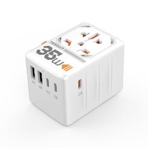 TESSAN Universal Travel Adapter with 5 USB Ports