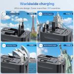 Universal Travel Adapter with Fast Charging Ports