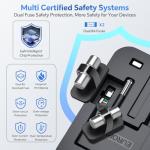 Universal Travel Adapter with Fast Charging Ports
