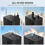 EPICKA Universal Travel Adapter with Fast Charging