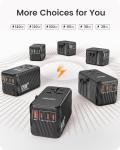 LENCENT 65W Universal Travel Adapter with 5 Ports