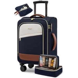LOVEVOOK 4-Piece Carry-On Luggage Set with Wheels
