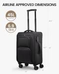 LOVEVOOK 22-Inch Airline Approved Softside Carry-On